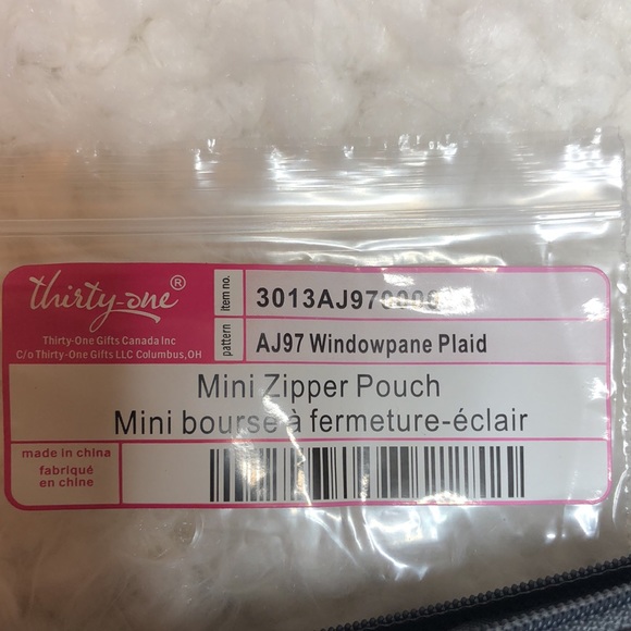 Thirty-one mini zipper pouch - Picture 5 of 5